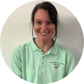 A child learning numbers